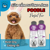 Sữa tắm cho chó poodle Tropiclean Perfect Fur mượt lông giảm rối
