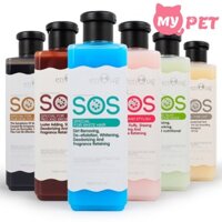 Sữa tắm cho chó SOS 530ml poodle, lông trắng, lông tối màu - Sữa tắm chó mèo - TT335 - Mypet