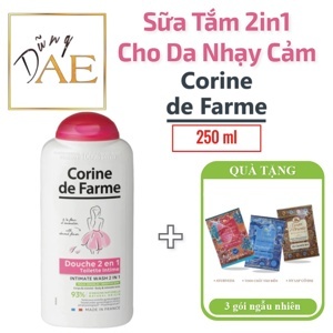 Sữa Tắm cho cơ thể và vùng kín Corine de Farme Shower Gel 2 in 1 250ml
