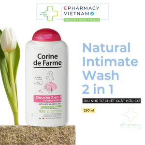 Sữa Tắm cho cơ thể và vùng kín Corine de Farme Shower Gel 2 in 1 250ml