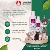 Sữa tắm cho mèo con Doctor VIC với keratin và pro-vitamin B5