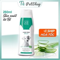 Sữa tắm chó mèo M-Pets Bỉ - Nha Đam 250ml kháng khuẩn chống viêm dưỡng lông TC Châu Âu (sx tại Bỉ)