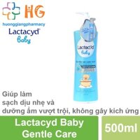 Sữa tắm cho trẻ sơ sinh Lactacyd Baby giúp làm sạch dịu nhẹ và dưỡng ẩm vượt trội không gây kích ứng Chai 500ml -Chính H