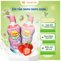 Sữa Tắm CHUPA CHUPS Thái Lan Hương Hoa Quả, Trắng Da, Dưỡng Ẩm Cho Bé Và Nam/Nữ 550ml A23