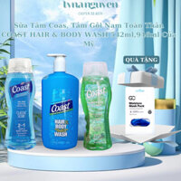 Sữa Tắm Coas, Tắm Gội Nam Toàn Thân COAST HAIR & BODY WASH 532ml,946ml Của Mỹ