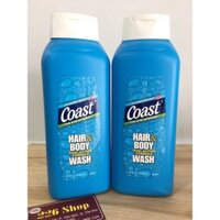 Sữa Tắm Coast - Dầu Tắm Gội Coast Mỹ 2 in 1 Coast Hair & Body Wash Classic Scent 946ml