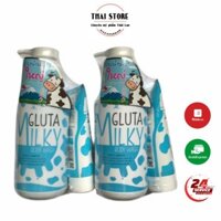 Sữa Tắm Con Bò Gluta Milky Thái Lan 800ml Tặng Sữa Rửa Mặt