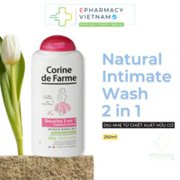 Sữa Tắm CORINE DE FARME Intimate Gel Douche Shower Gel 2in1 Cho Body Và Vùng Kín 250ml