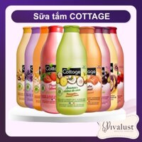 Sữa tắm COTTAGE Pháp Đủ Mùi Vanilla Caramel Dâu Bạc Hà Violet Marshmallow Táo Chanh dây Dừa dứa 750ml