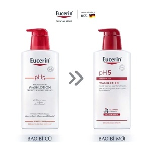 Sữa tắm dạng gel cho da nhạy cảm không mùi Eucerin pH5 Washlotion 400ml