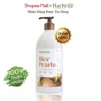 Sữa tắm dầu cám gạo trắng sáng HACHI Chai 500ml, 800ml cung cấp VITAMIN