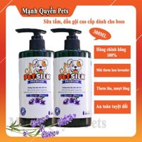 Sữa tắm dầu gội cao cấp dành cho boss PET SILK, hương thơm lavender dịu nhẹ dài lâu - 300ML
