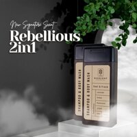 Sữa tắm dầu gội cho nam hương nước hoa Rebellious 2in1 thương hiệu SIGSCENT 375ml