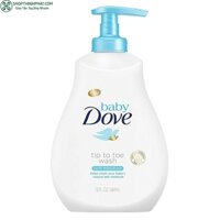 Sữa Tắm & Dầu Gội dưỡng ẩm toàn thân cho Trẻ Em Baby Dove Tip To Toe Wash Rich Moisture 384ml