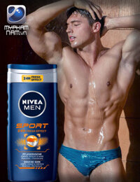 Sữa tắm dầu gội Nivea Men Sport 3 in 1 hàng Đức