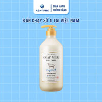 Sữa tắm dê giảm mụn lưng dưỡng ẩm Hàn Quốc Shower Mate Goat Milk cho làn da mịn màng 800ml