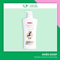 Sữa Tắm Dê Goat Milk Carebeau Shower Cream White Sáng Da Mềm Mịn Thái Lan 1150ml - Trắng