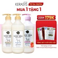 Sữa tắm dê Shower Mate Goat Milk Hàn Quốc dưỡng ẩm, trắng da, kháng khuẩn giảm mụn lưng 800ml