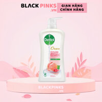 Sữa tắm Dettol hương đào và phúc bồn tử dưỡng ẩm 950g