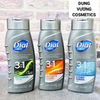 Sữa Tắm Dial For Men 3 in 1 Recharge 473ml