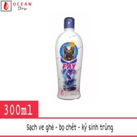 Sữa tắm diệt ve ghẻ bọ chét dưỡng lông thơm lâu cho chó mèo - Fay 5 sao 300ml