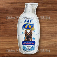 Sữa tắm diệt ve rận, bọ chét, khử mùi, mượt lông Fay 5 sao (chai 800ml)