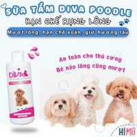Sữa tắm Diva chó mèo dưỡng ẩm cao cấp, sữa tắm chuyên dụng cho poodle chai 260ml, 400ml