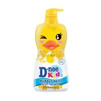 Sữa Tắm Dnee Kids Bubble Bath Hương Kẹo Bông Hình Con Vịt Màu Vàng 400ml