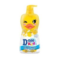 Sữa Tắm Dnee Kids Bubble Bath Hương Kẹo Bông Hình Con Vịt Màu Vàng 400ml