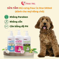 Sữa tắm DoggyMan cho chó giúp mượt lông và lưu hương dài lâu, chăm sóc toàn diện chai 500ml - PawPalCo
