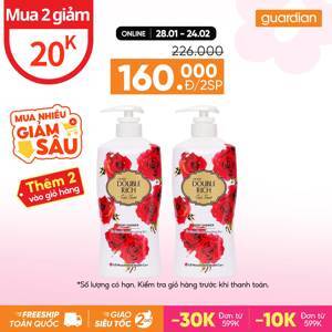 Sữa Tắm Double Rich Eva's Secret Hoa Hồng - 550g