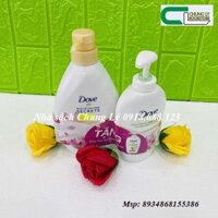 Sữa tắm Dove căng bóng sáng mịn 530g+ chai nrt 250ml