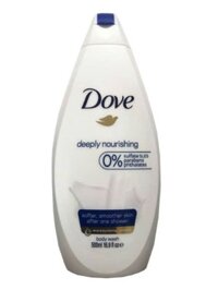 Sữa tắm Dove Deeply Nourishing Body Wash 750ml, hương sữa, màu xanh đậm – chai