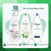 Sữa Tắm Dove Dưỡng Ẩm Sáng Da 750ML Deeply, Cucumber, Coconut Milk,  Silk Glow