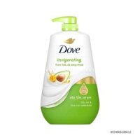 Sữa tắm Dove Invigorating dầu bơ và chiết xuất hoa cúc Calendula dưỡng da căng bóng thơm lâu 500g