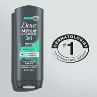 Sữa tắm DOVE MEN + CARE 3-IN-1 (Cơ thể + Mặt + Gội đầu) 532ml- Recover / Revive (Mỹ)