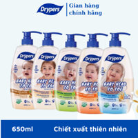 Sữa tắm Drypers Baby Head to Toe 650ml - Oat / Fruit / Avocado / Almond / Shea Butter