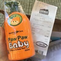 Sữa Tắm Đu Đủ Paw Paw Baby Healthy Care 500ml của Úc