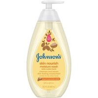 Sữa Tắm dưỡng ẩm cho trẻ em Johnson's Tear Free Skin Nourishing Baby Wash With Shea & Cocoa Butter 500ml/600ml (Mỹ)