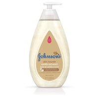 Sữa Tắm dưỡng ẩm cho trẻ em Johnson’s Tear Free Skin Nourish Vanilla Oat Wash 500ml/600ml/800ml (Mỹ)