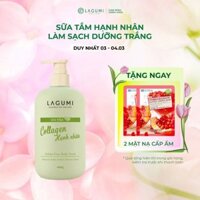 Sữa Tắm Dưỡng Ẩm Collagen Hạnh Nhân LAGUMI 400gr - BIBABO