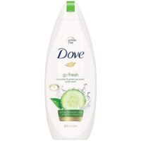 Sữa tắm dưỡng ẩm da hương dưa leo & trà xanh Dove Sulfate Free Body Wash Go Fresh Cucumber and Green Tea 650ml (Mỹ)