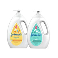 Sữa tắm dưỡng ẩm da Johnson's Baby milk and rice bath (1000ml)