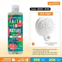 Sữa Tắm Dưỡng Ẩm Dịu Mát Faith In Nature Aloe Vera Soothing Body Wash Chiết Xuất Từ Lô Hội/Nha Đam 400Ml