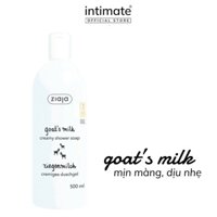 Sữa Tắm Dưỡng Ẩm Goat's Milk Creamy Shower Soap ZIAJA Cung Cấp Dưỡng Chất Thiết Yếu, Giúp Da Sáng Mịn 500ml