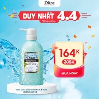 Sữa Tắm Dưỡng Ẩm Hương Bạc Hà Cho Da Nhạy Cảm, Da Khô Moist Diane Botanical Refresh & Moist 500ml