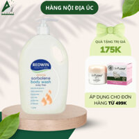 Sữa tắm dưỡng ẩm phục hồi Redwin Sorbolene Body Wash Restoring Vitamin E 1L cho da nhạy cảm, khô, không hương liệu
