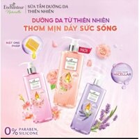 Sữa tắm dưỡng da Enchanteur Naturelle hương hoa Lavender/ Iris/ Hoa Hồng Pháp 510gr