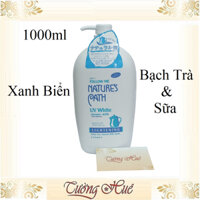 Sữa Tắm Dưỡng Da FOLLOW ME Nature's Path UV White Lightening - 1000ml - Xanh.