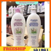 Sữa tắm dưỡng da sữa dê Fruiser UV White 1000ml☘️ -Jun Store